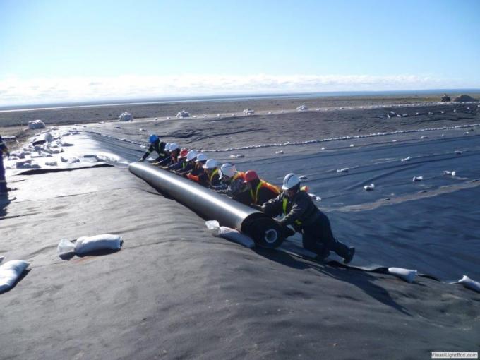 40 Mil 80mil HDPE Geomembrane Liners для плотин / свалок / водоемов / рыбных ферм Удовлетворение требований клиентов 6