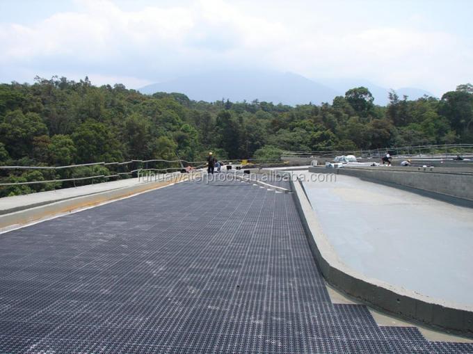 Водонепроницаемая мембрана HDPE Черно-белый дренажный клеточный коврик для дренажа в саду Длина 10-15 м на рулон 7