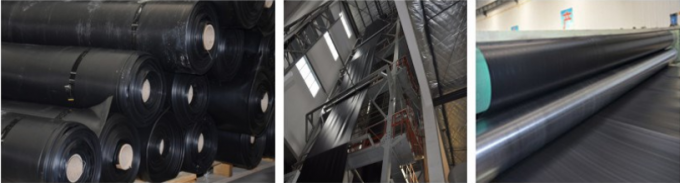 Экологически чистый чёрный геомамбрана из HDPE для озерных лайнеров толщина 0,3 мм - 3,0 мм 0
