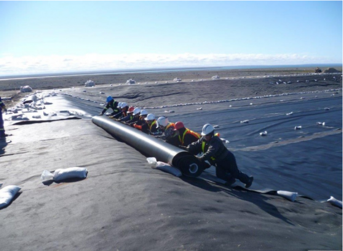 Экологически чистый чёрный геомамбрана из HDPE для озерных лайнеров толщина 0,3 мм - 3,0 мм 6