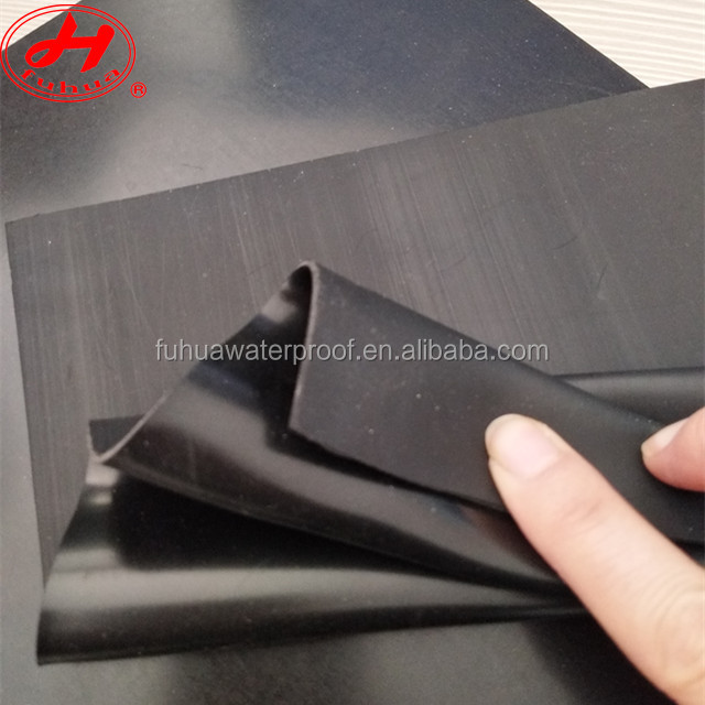 1.0mm1.2mm1.5mm2.0mm Толщина EPDM катушной резиновой водонепроницаемой мембраны для крыши мусорное бассейн и туннель водонепроницаемость 0
