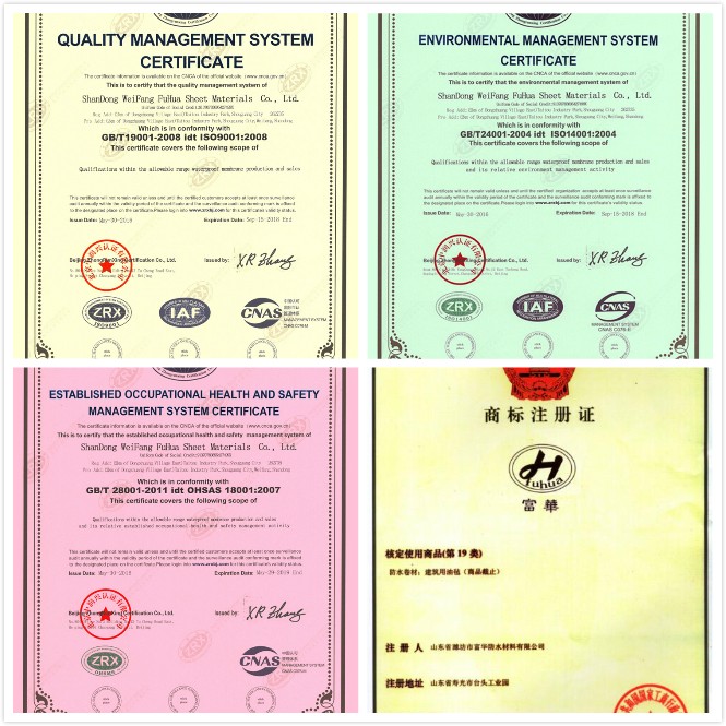 ISO9001/14001 Сертифицированная резиновая подкладка EPDM для бассейнов и прудов водонепроницаемая и долговечная 12