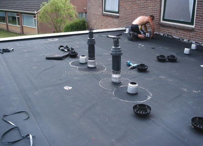 1.2MM Толщина EPDM резиновая водонепроницаемая мембрана для плоской крыши напрямую поставляется 7