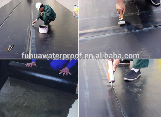 EPDM резиновый листовой водонепроницаемый ролик крыша ширина от 3 до 50 м этиленопропиленодиен мономер 6