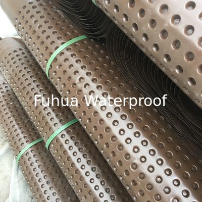Good price Зелёный HDPE с мембраной дренажной плитой с геотекстильной тканью толщиной 20 мм для повышения эффективности дренажа онлайн