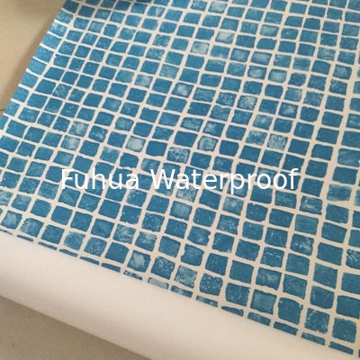 Good price Водонепроницаемая мембрана 1,5 мм антибактериальная мозаика Синий ПВХ виниловый бассейн онлайн