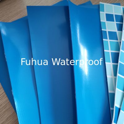 Good price Бетонный бассейн водонепроницаемый материал Решение 2,05 м Ширина Синий Мозаичный цвет ПВХ Линер с водяным рифлом онлайн